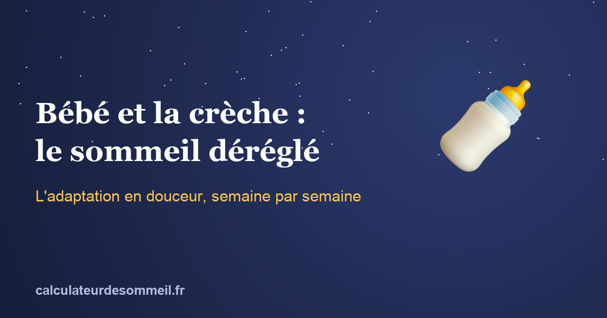 Rentrée en crèche : pourquoi le sommeil de bébé se dérègle, et comment l'aider en douceur : illustration