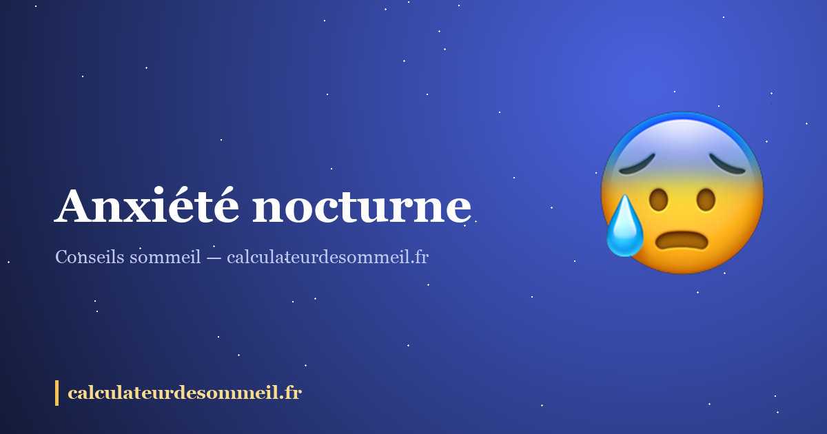 Anxiété nocturne : quand le cerveau choisit minuit pour tout repasser : illustration