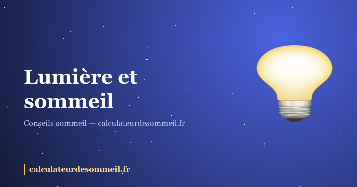 Lumière et sommeil : le chef d'orchestre invisible de vos nuits : illustration