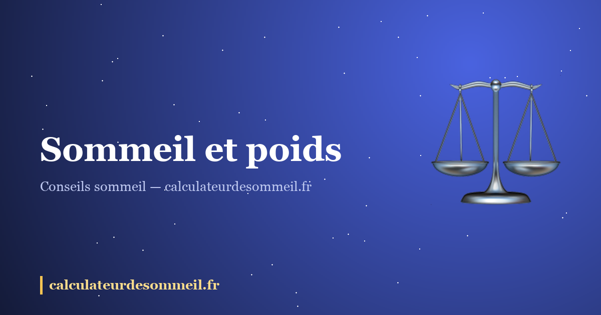 Sommeil et poids : le lien que les régimes oublient : illustration